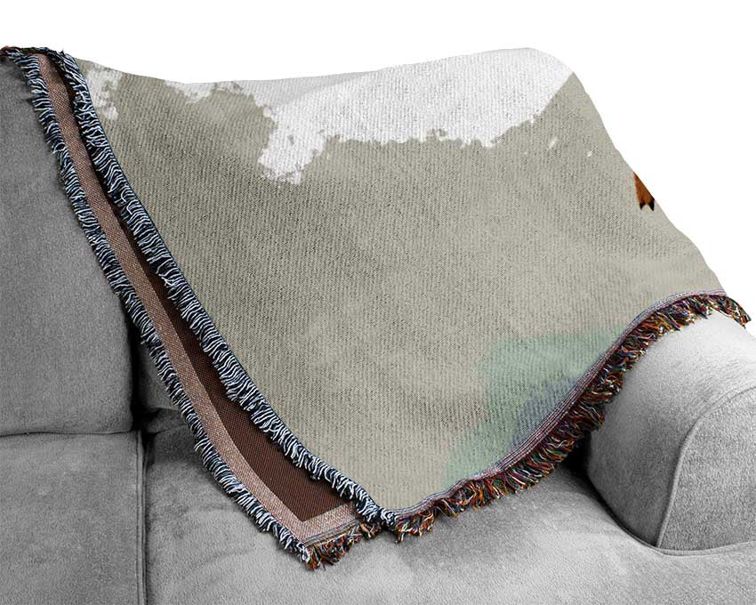 Flying Seagull Woven Blanket