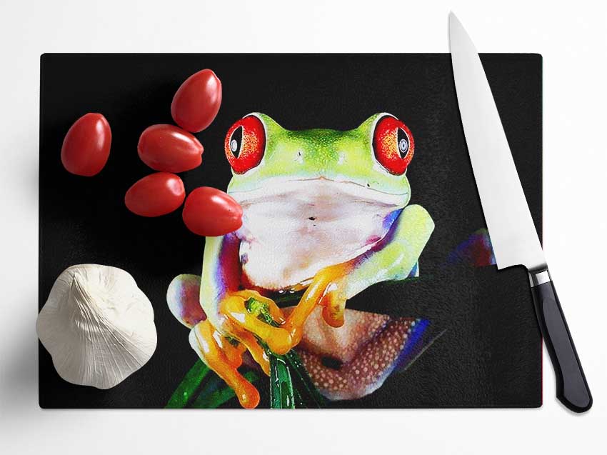 Frog Eyes Glass Chopping Board