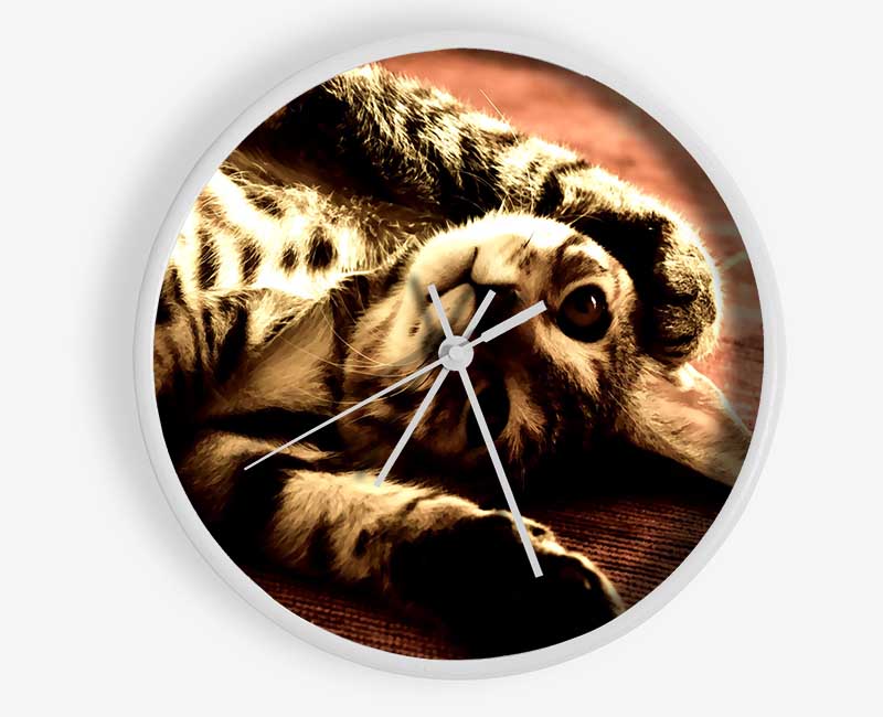 Funny Cat Clock - Wallart-Direct UK