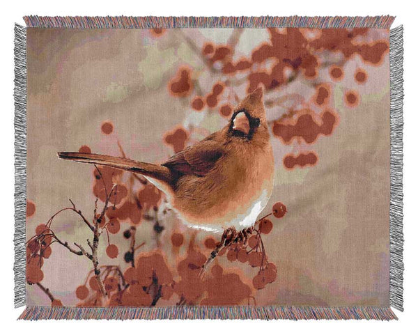 Garden Bird Woven Blanket