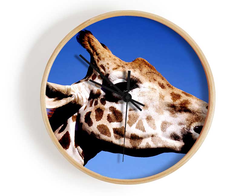 Giraffe Head Clock - Wallart-Direct UK