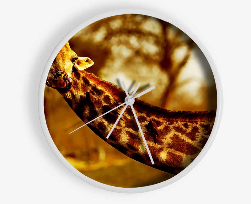 Giraffe Neck For Birds Clock - Wallart-Direct UK