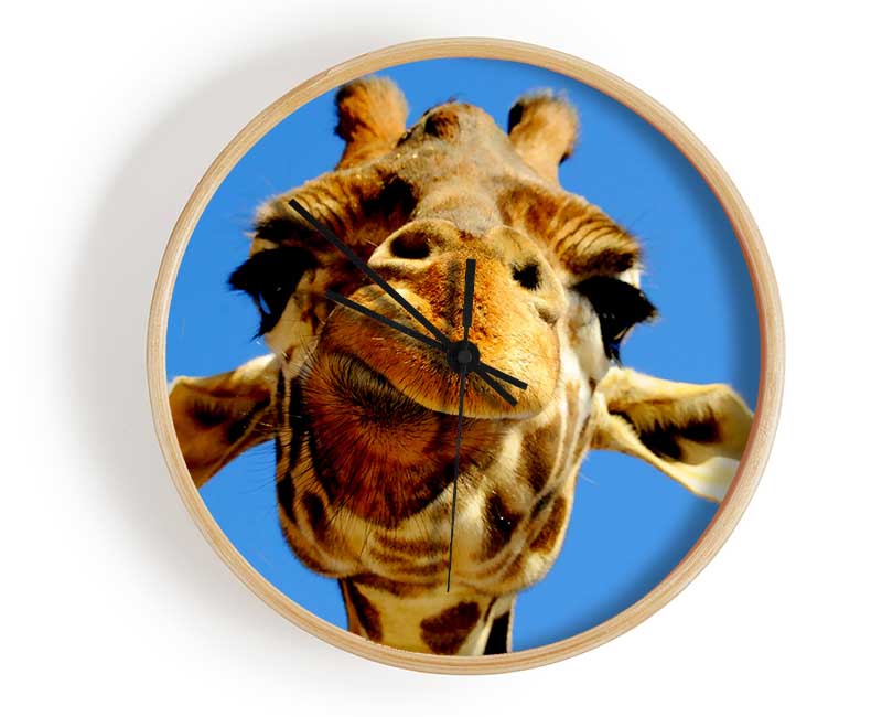 Giraffe Smile Clock - Wallart-Direct UK