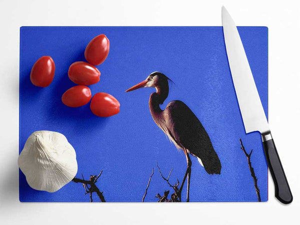 Heron Watch Glass Chopping Board