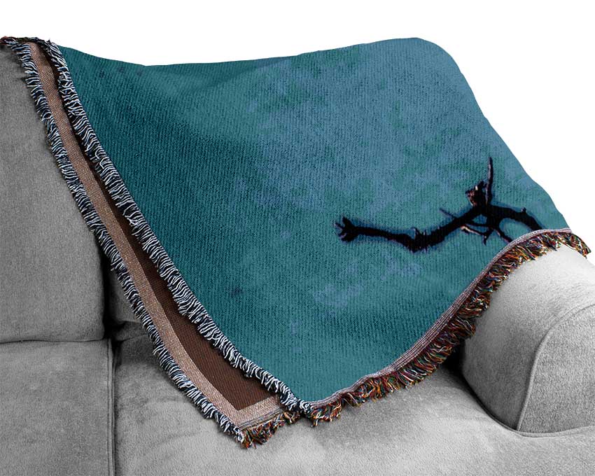 Heron Watch Woven Blanket