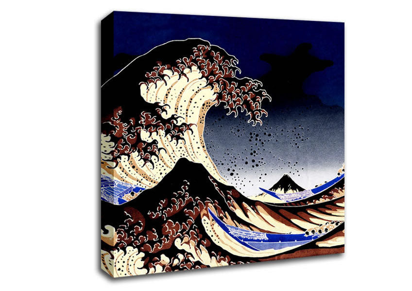 Picture of Hokusai The Wave Square Canvas Wall Art