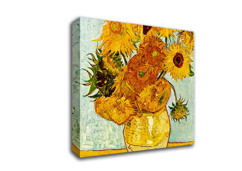 Picture of Van Gogh Sunflowers Square Canvas Wall Art