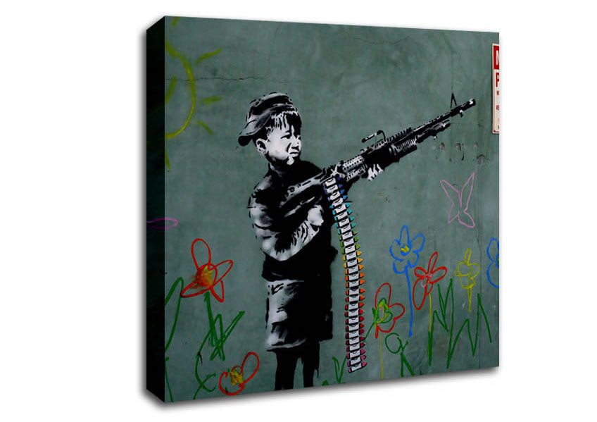 Picture of Traffic Warden Square Canvas Wall Art