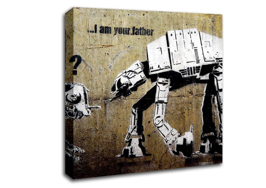 Picture of Atat I Am Your Father Square Canvas Wall Art