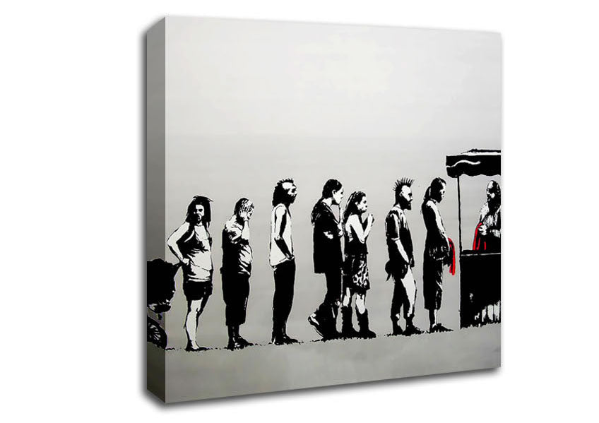 Picture of Destroy Capitalism Square Canvas Wall Art