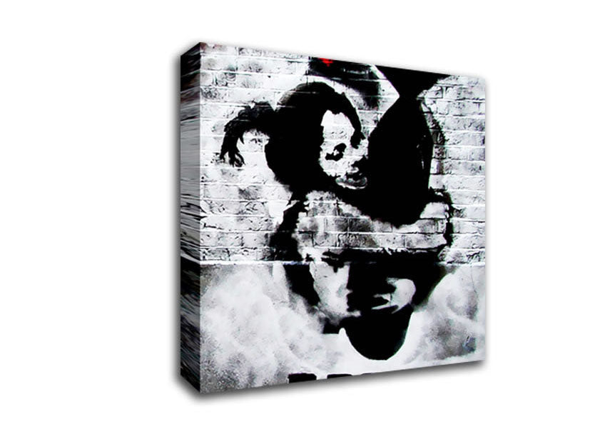 Picture of Hugging The Bomb Square Canvas Wall Art