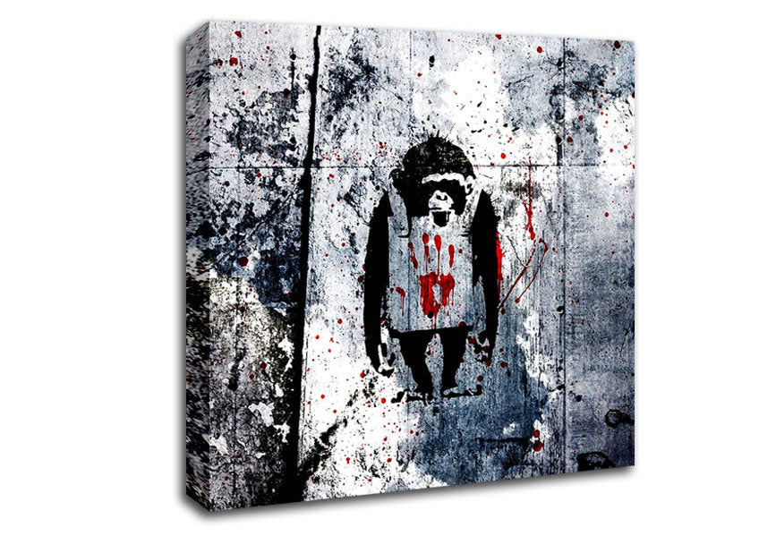 Picture of Monkey Square Canvas Wall Art