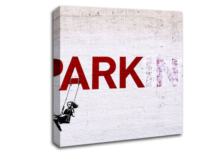 Picture of Park Or Parking Square Canvas Wall Art