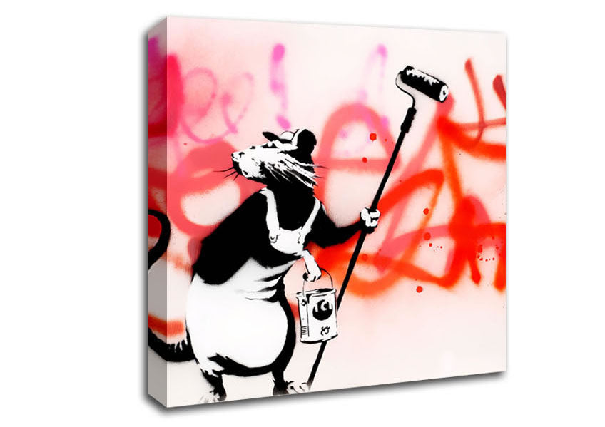 Picture of Rat Decorator Square Canvas Wall Art