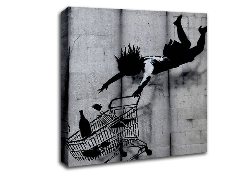 Picture of Shop Till You Drop Square Canvas Wall Art