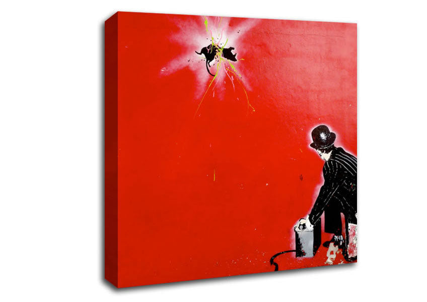 Picture of Splatter Square Canvas Wall Art