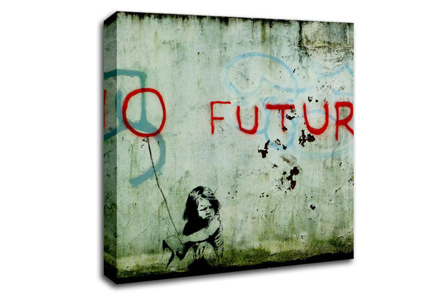 Picture of No Future Clean Square Canvas Wall Art