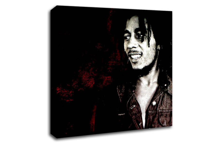 Picture of Bob Marley Hero Square Canvas Wall Art