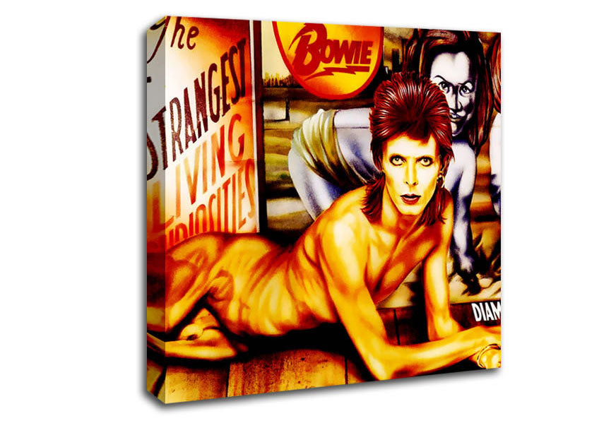 Picture of David Bowie Diamond Dogs Square Canvas Wall Art