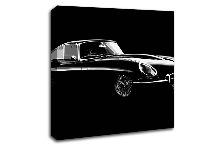 Picture of E-Type Jaguar Square Canvas Wall Art