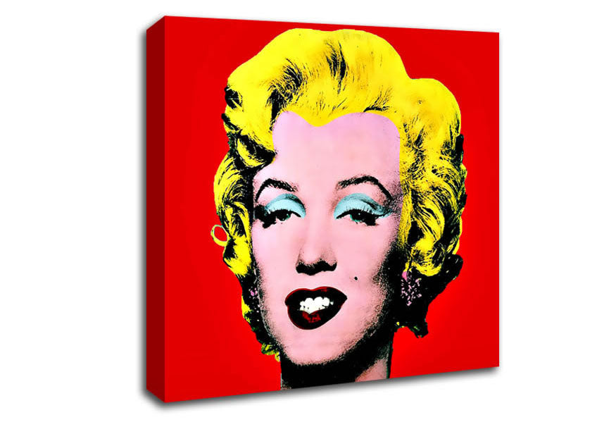 Picture of Marilyn Monroe Red Square Canvas Wall Art