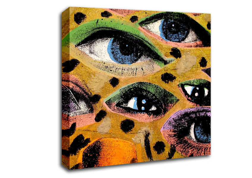 Picture of All Eyes On You Square Canvas Wall Art