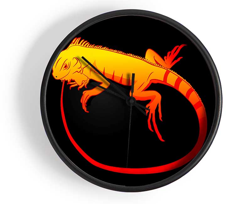 Iguana 2 Clock - Wallart-Direct UK