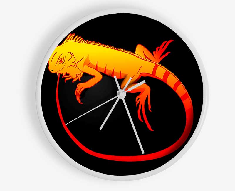 Iguana 2 Clock - Wallart-Direct UK