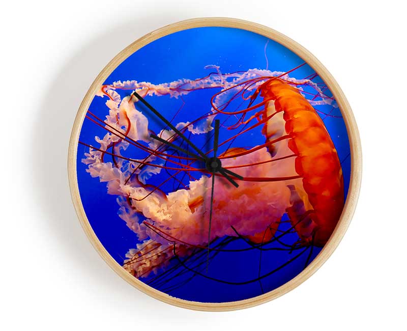 Jellyfish Ocean Clock - Wallart-Direct UK