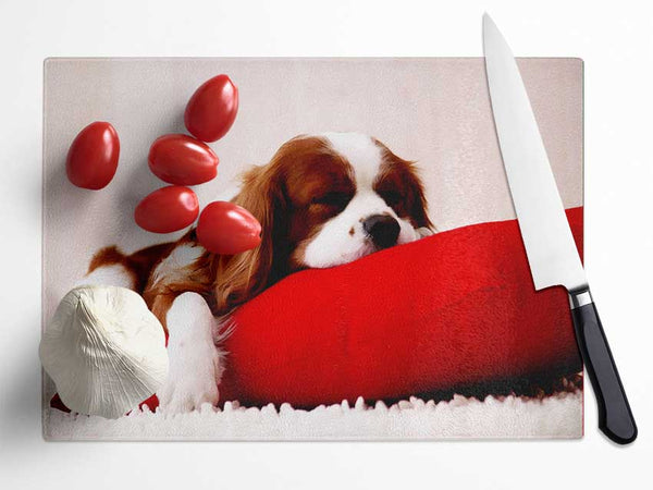 King Charles Thrown Glass Chopping Board