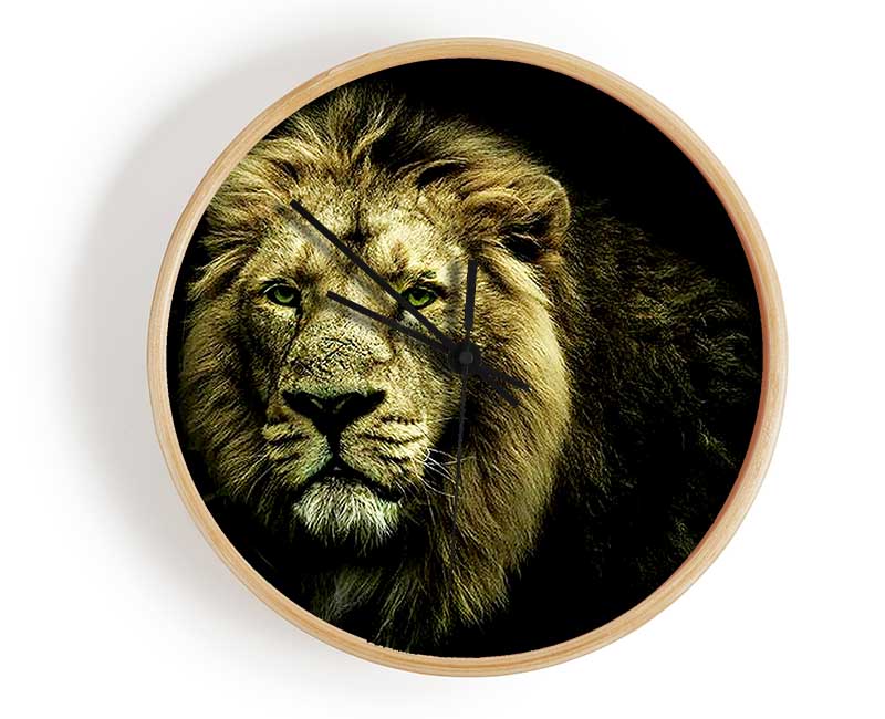 King Of The Jungle Stare Clock - Wallart-Direct UK