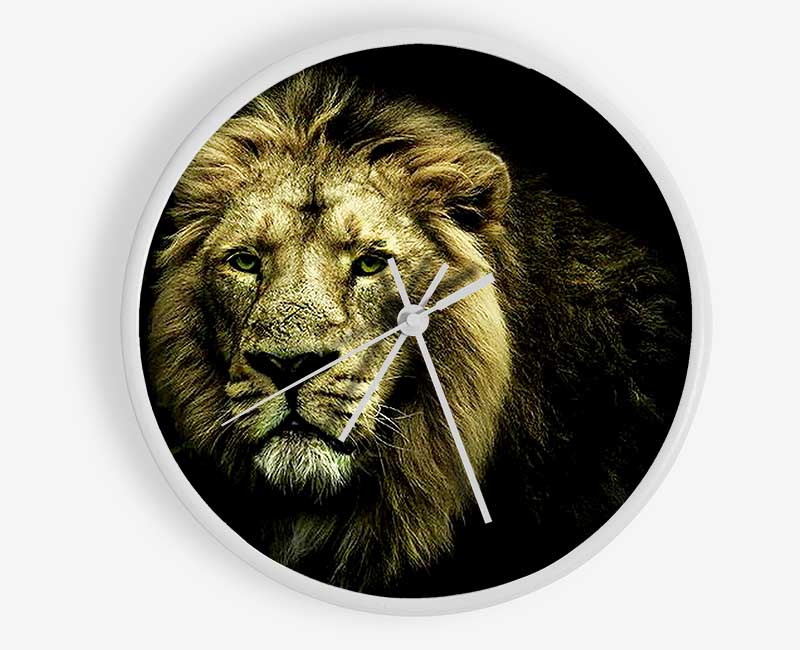 King Of The Jungle Stare Clock - Wallart-Direct UK