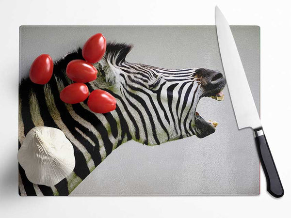 Laughing Zebra Glass Chopping Board