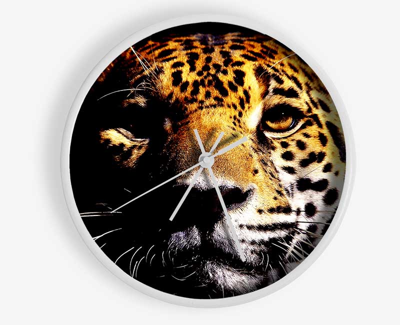 Leopard Pray Clock - Wallart-Direct UK