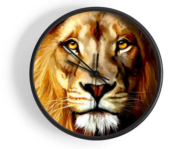 Lion Head Clock - Wallart-Direct UK