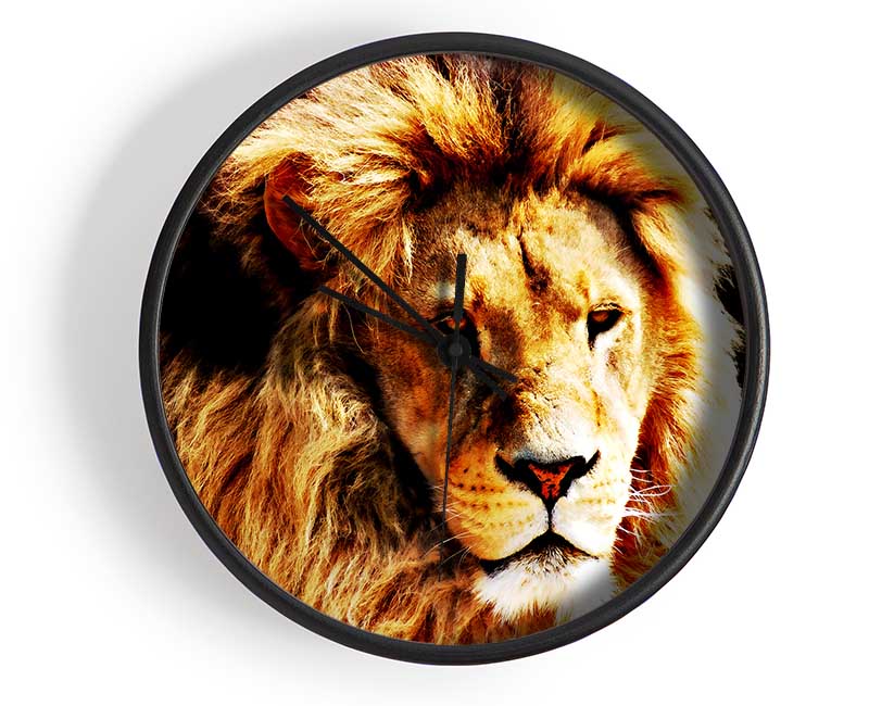 Lion Mane Clock - Wallart-Direct UK