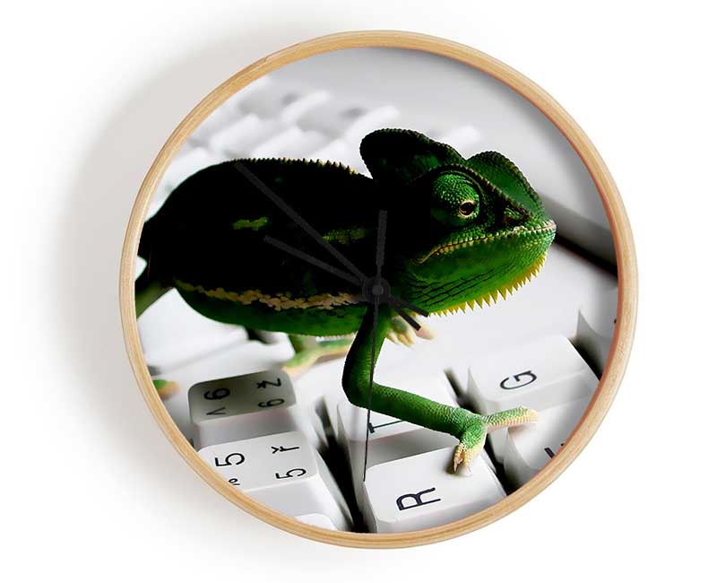 Lizard Keyboard Clock - Wallart-Direct UK