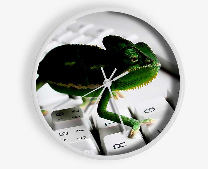 Lizard Keyboard Clock - Wallart-Direct UK