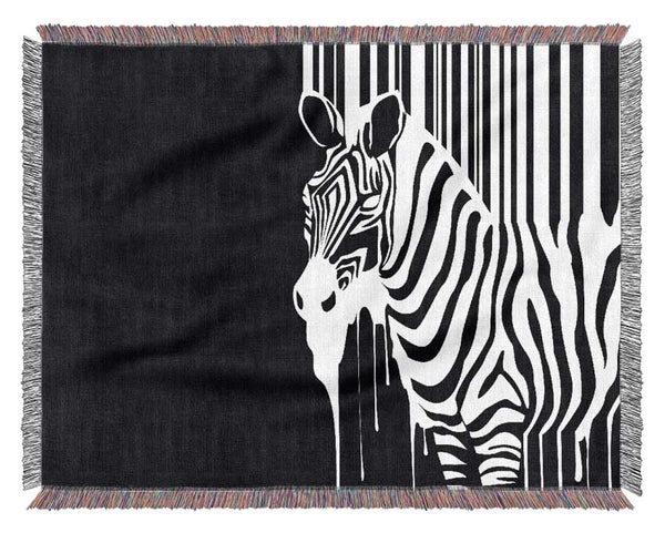 Melting Zebra Woven Blanket