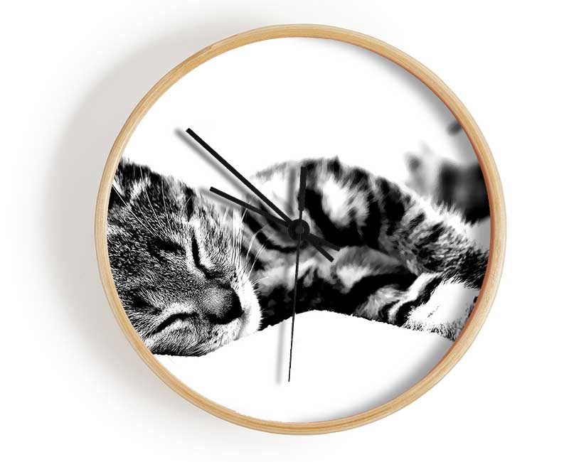 Nap Time Cat Clock - Wallart-Direct UK