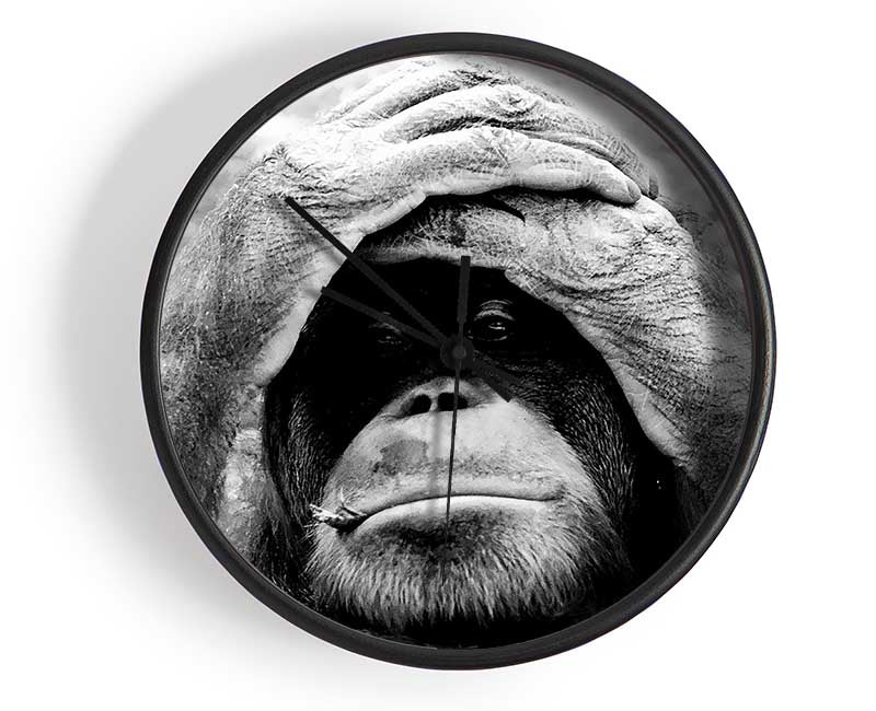 Orangutan Mishap Clock - Wallart-Direct UK