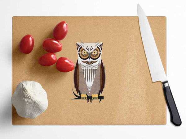 Owl Glass Chopping Board