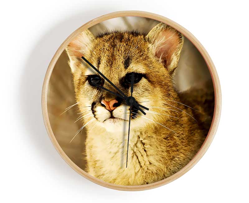 Panther In The Woodland Clock - Wallart-Direct UK