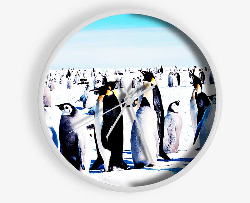 Penguin Meeting Place Clock - Wallart-Direct UK