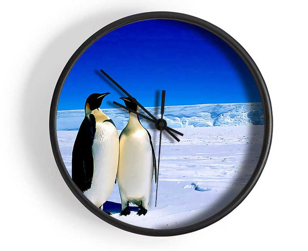 Penguin Stroll Clock - Wallart-Direct UK