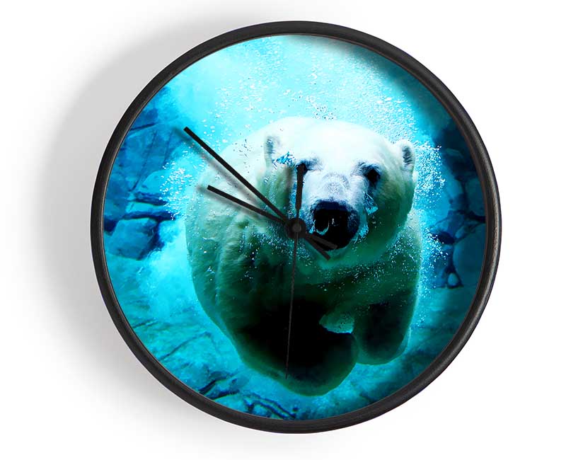 Polar Bear Ocean Clock - Wallart-Direct UK