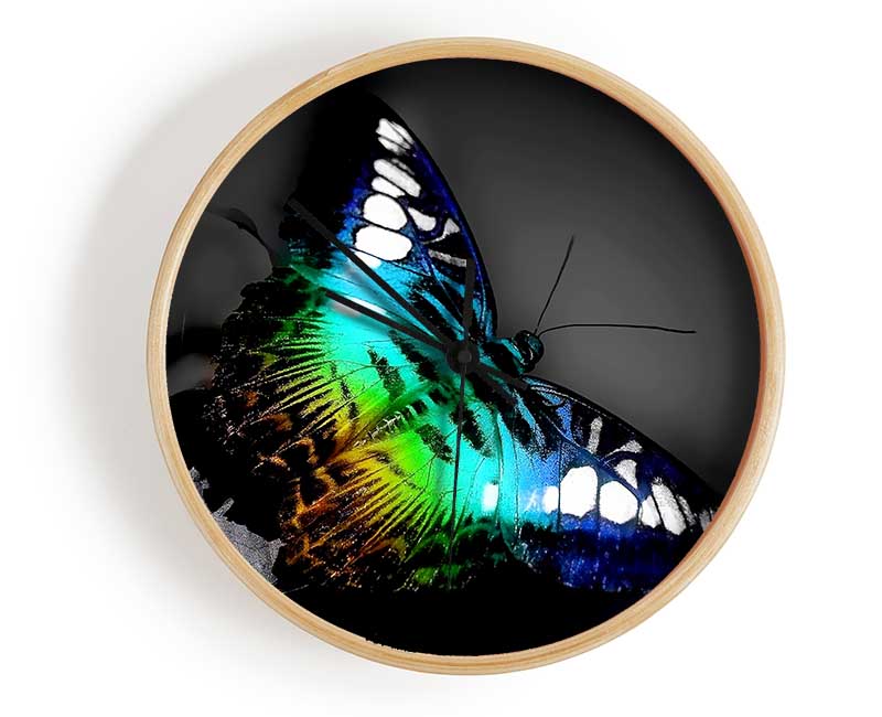 Psychodelic Butterfly Clock - Wallart-Direct UK