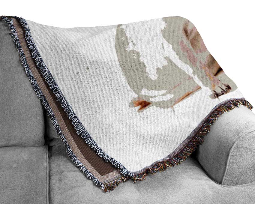 Pug Dog Woven Blanket