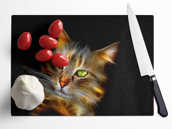 Purrfect Glass Chopping Board