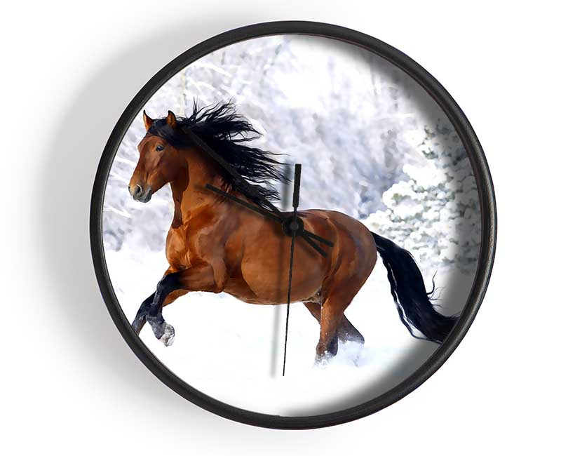 Racing Horse Clock - Wallart-Direct UK